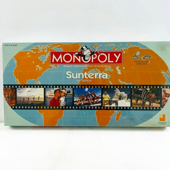 Vintage‎ Monopoly Sunterra Edition Board Game Hasbro USAopoly New Sealed